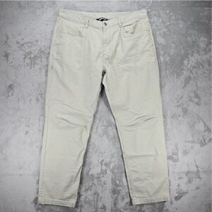 The North Face Pants Light Beige Tan Mens Size 38 Long Khaki Canvas Outdoor EUC